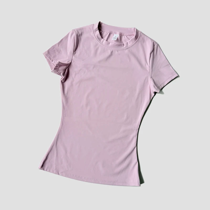 Women Yoga Top Seamless Sport T Shirts Fitness Clothes Short Sleeve Yoga Shirt Gym Top Running Active Wear Quick Pick Grocers
